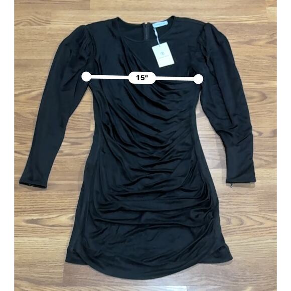 ANINE BING classic black cocktail Alaia Dress size Medium - Picture 3 of 15